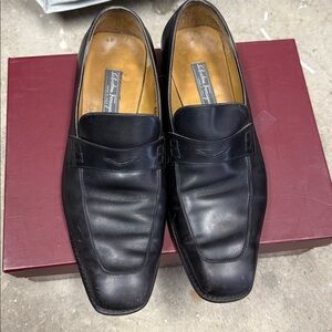 Salvatore Ferragamo Black Leather Shoes